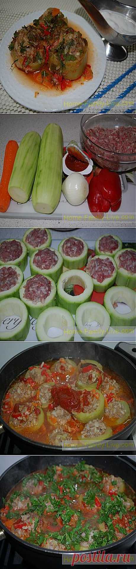 Кулинарные рецепты Кабачки фаршированные &amp;raquo; Кулинарные рецепты