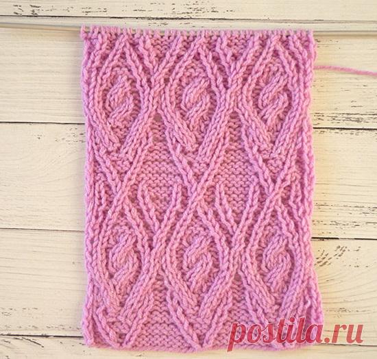 Великолепные узоры спицами 
Арановый узор спицами


 Раппорт узора составляет 12 петель и 26 рядов. Но надо учитывать, что еще необходимо дополнительно набрать 6 петель до раппорта и 6 после (всего 13 петель) для симметрии узор…