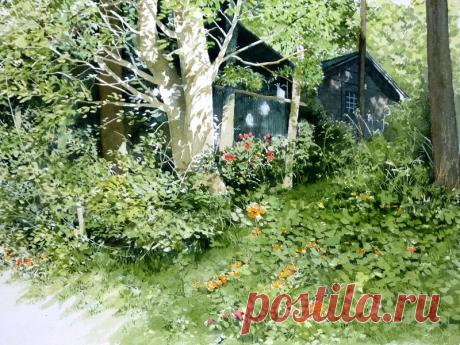 Акварели. Художник из Японии Abe Toshiyuki. - Изобразительное искусство