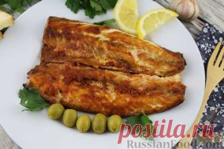 Рецепт: Запечённая скумбрия с чесноком и паприкой на RussianFood.com