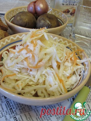 Маринованная капуста от подруги - кулинарный рецепт