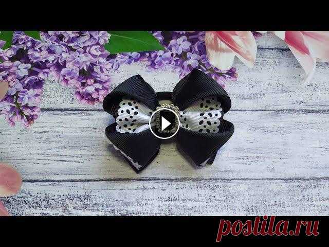 БЫСТРО! ПРОСТО! ШКОЛЬНЫЙ БАНТИК ИЗ РЕПСОВЫХ ЛЕНТ / КАНЗАШИ / DIY #ЭСТАФЕТА "УКРАШЕНИЯ В ЧЕРНОМ" Здравствуйте! Сегодня приняла участие в эстафете "украшения в черном", сделала вот такой школьный бантик в черно-белом цвете. Делается он оч...
