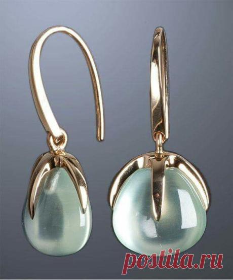 Pomellato Quartz and gold 'Veleno' drop earrings