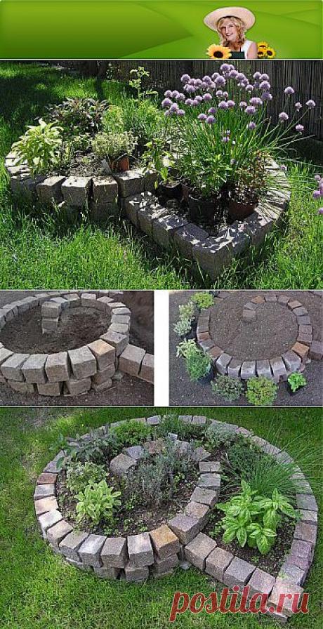 Как сделать клумбу для трав шаг за шагом :: Цветущая дача