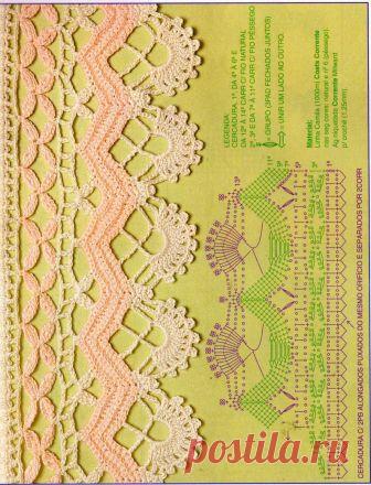 ОБВЯЖЕМ КРАЙ КРАСИВО. КРЮЧОК. КОЛЛЕКЦИЯ СО СХЕМАМИ. - запись пользователя Alis (Alis) в сообществе Вязание крючком в категории Вязаные крючком аксессуары