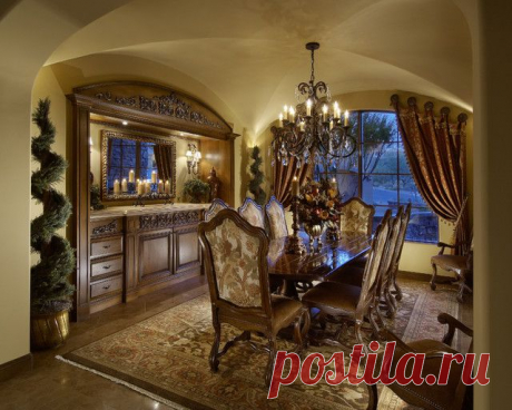 Mediterranean Scottsdale High Desert - Mediterranean - Dining Room - phoenix - by Gina Spiller Design