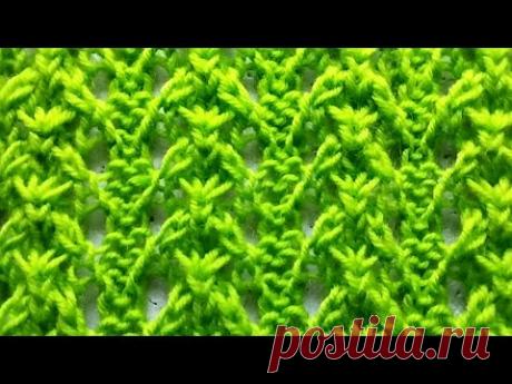 Посмотрите, как просто связать этот полу ажур!