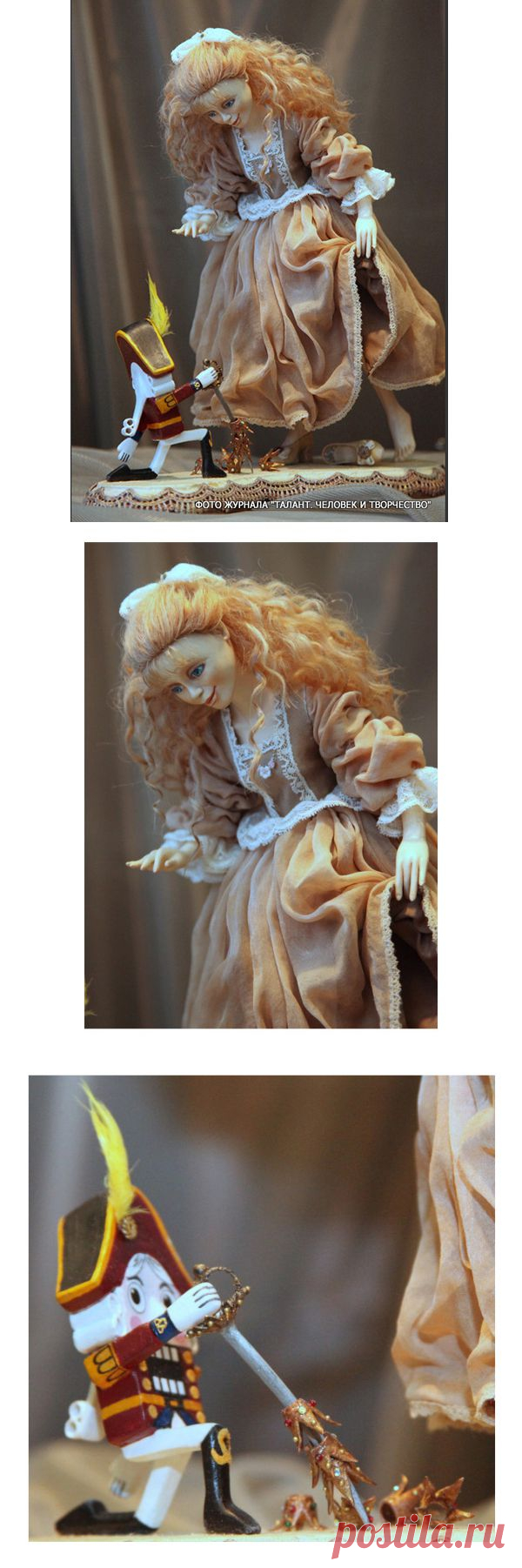 Авторская кукла "Мари и Щелкунчик" - магазин Лавка Рукодельников