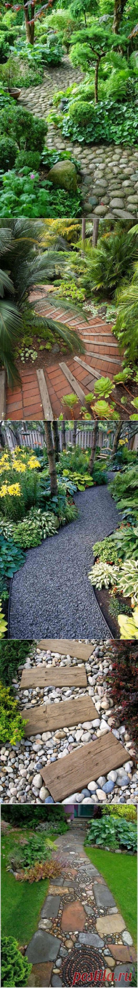 Оригинальные садовые дорожки для оформления вашего участка