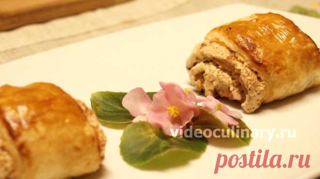 Ореховые пирожные – Рецепт вкусной выпечки от Бабушки Эммы Из слоеного теста можно приготовить много разной вкусной выпечки. Бабушка Эмма предлагает Видео и Фото рецепт ореховых пирожных из слоеного теста