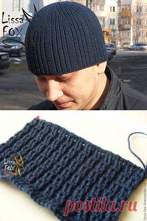 Мужская шапка-резинка крючком