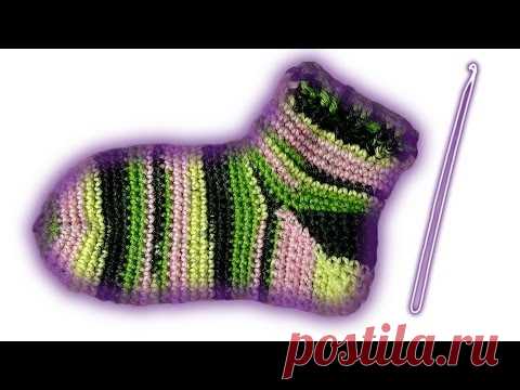 носки инструкция вязание крючком