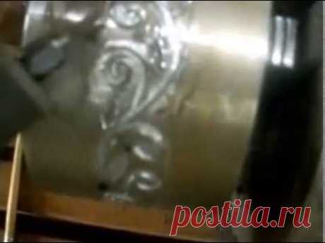 как нанести рисунок на ролик (how to put picture on metal roller)