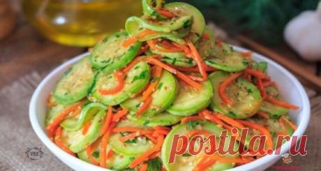 Кабачки по-корейски закусочные🥒🥕