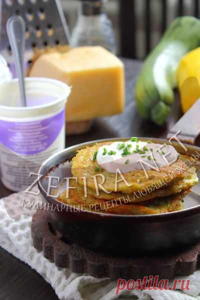 Оладьи из кабачков с овсяными хлопьями и сыром