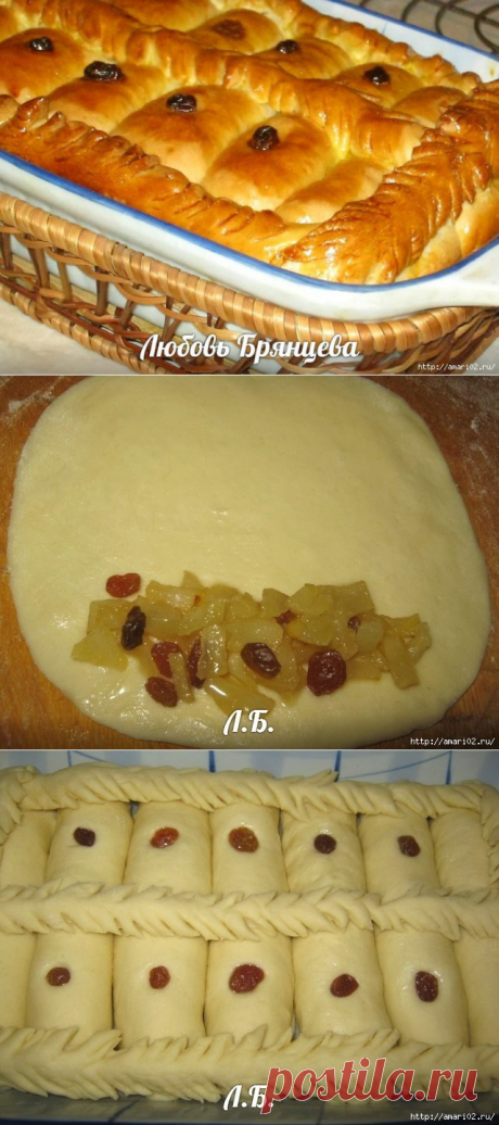 Выкрутасы с тестом : пирог из длинных пирожков-рулетов | Четыре вкуса
