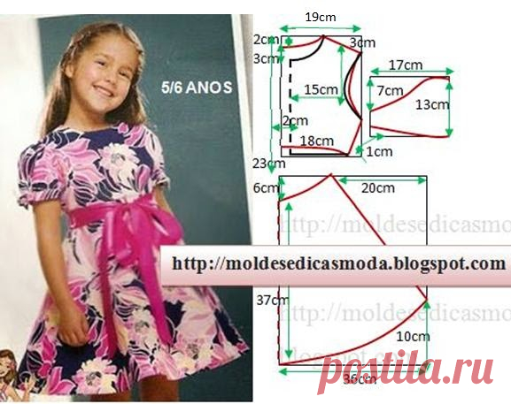 выкройки детских платьев рост 92 см бесплатно - Поиск в Google