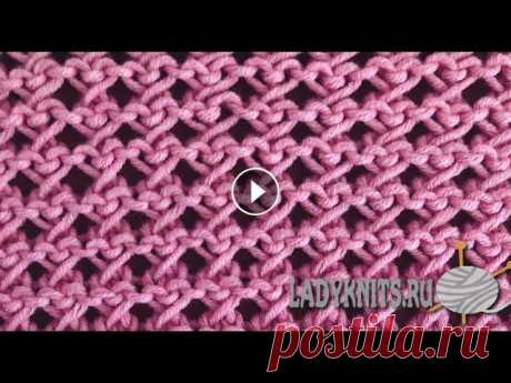 Ажурный узор спицами «Маленькие сердечки»/Openwork pattern with knitting needles &quot;Little hearts&quot;. Ажурный узор спицами «Маленькие сердечки». Сегодня, покажу вам чудесный ажурный узор, который подойдет для вязания летних вещей: топов, туник, блуз и ...