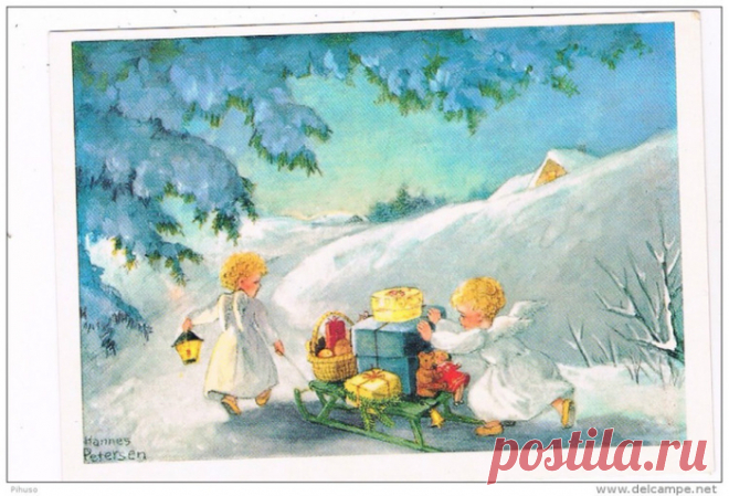 Hannes Petersen ( Ханнес Петерсен, German, 1885-1960) новогодние открытки