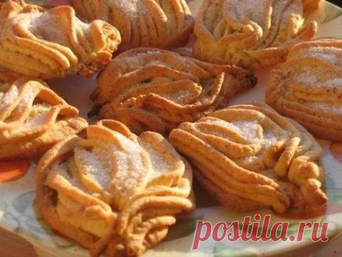 Печенье "Хризантемы" из детства.
