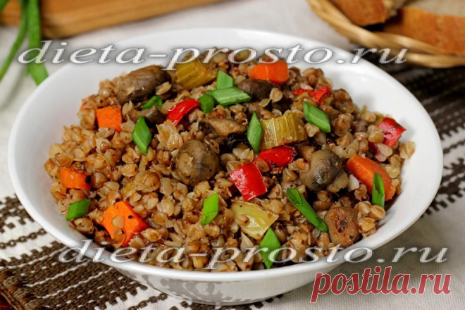 гречка с грибами