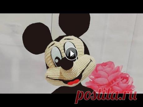 Mikki Mous tòqish.Вязание Микки маус.Quloqlarini ulaw,burnini tikiw, oyoqlarini to'qish.4qism Вязание To'qish...