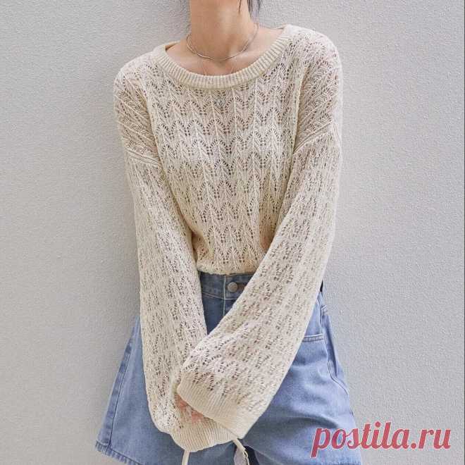 простой ажурный узор