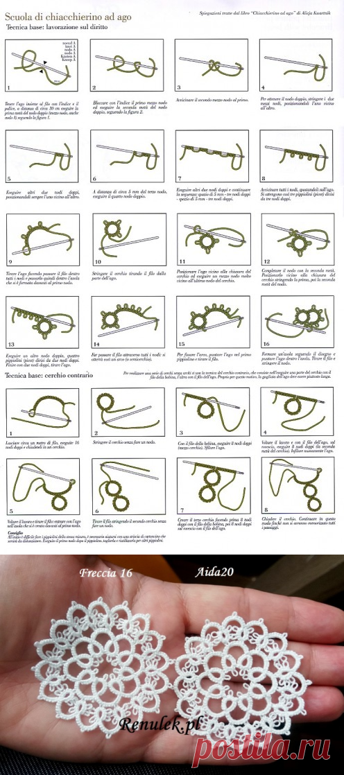 Фриволите иглой. Часть 2