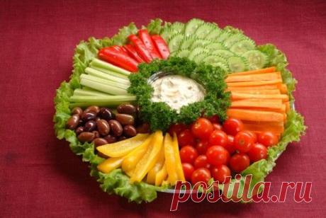 Красивое оформление овощных нарезок / Простые рецепты