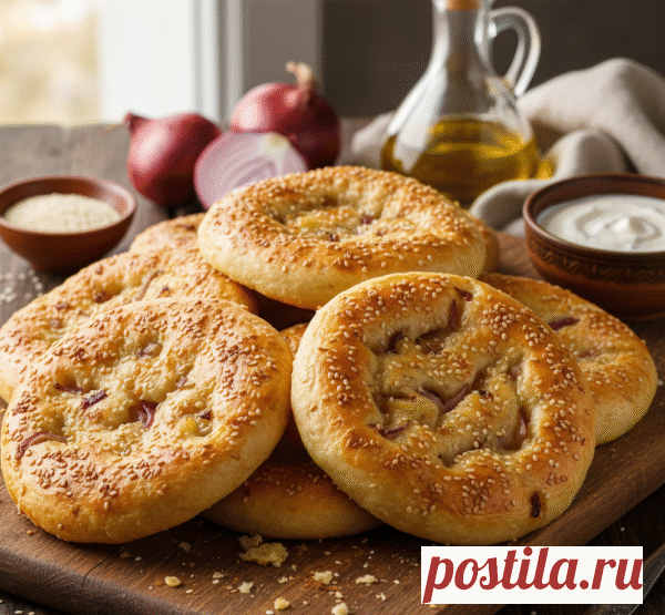 Домашние луковые лепёшки