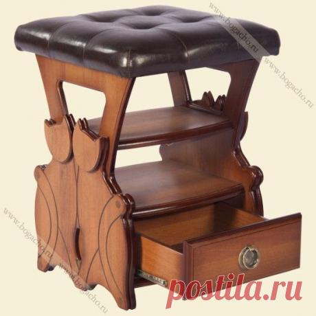 Табурет Марта- 2 с ящиком. Купить банкетку, табурет с ящиком в интернет магазине BOGACHO.
