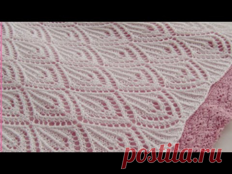 Эффектная Модель/  Шикарное  платье спицами / МК Узор + Схема