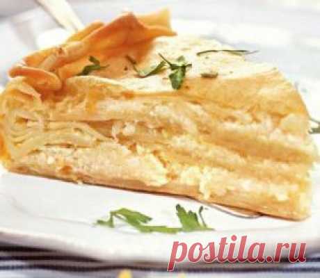 Теплый завтрак по-турецки — су-бурек с сыром » Кулинарные рецепты