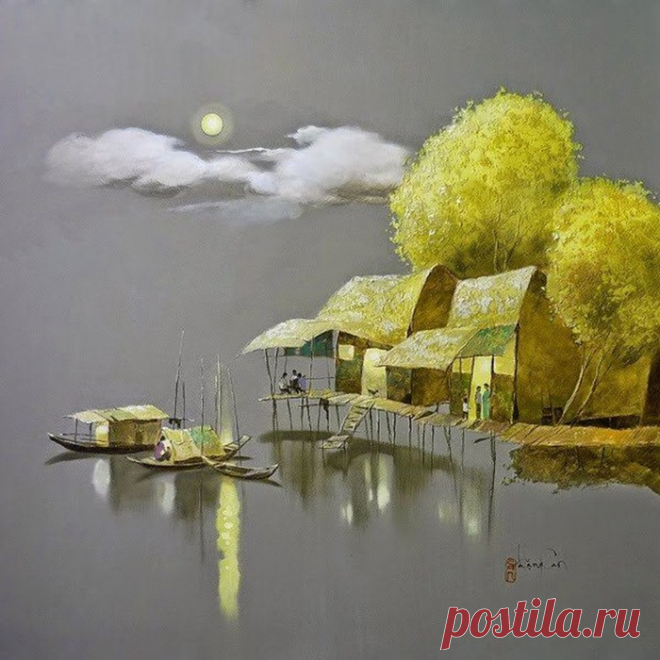 Вьетнамский художник Dang Van Can