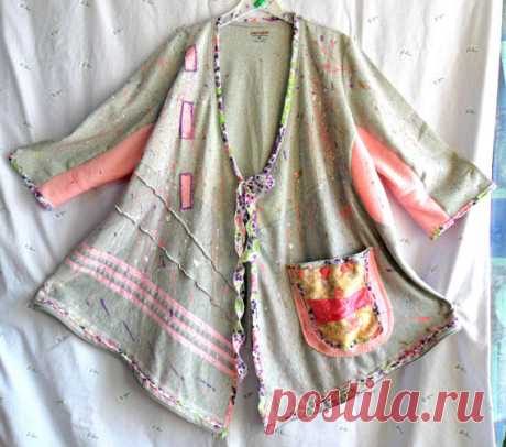 Upcycled свитер туника плюс Размер LeelaCouture на etsy