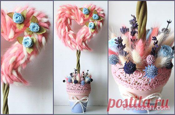 Мастер-класс по топиарию «Цветущее сердце» » Планета рукоделия