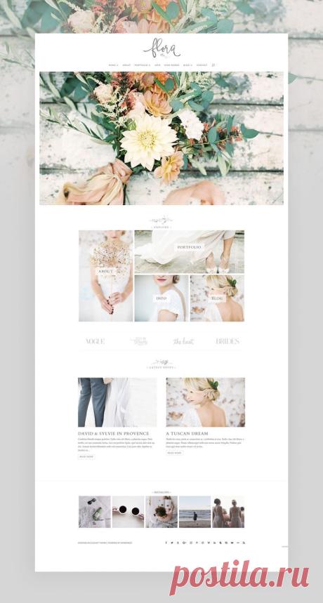 Пин содержит это изображение: The 10 Best Divi Child Themes Using Feminine Aesthetics