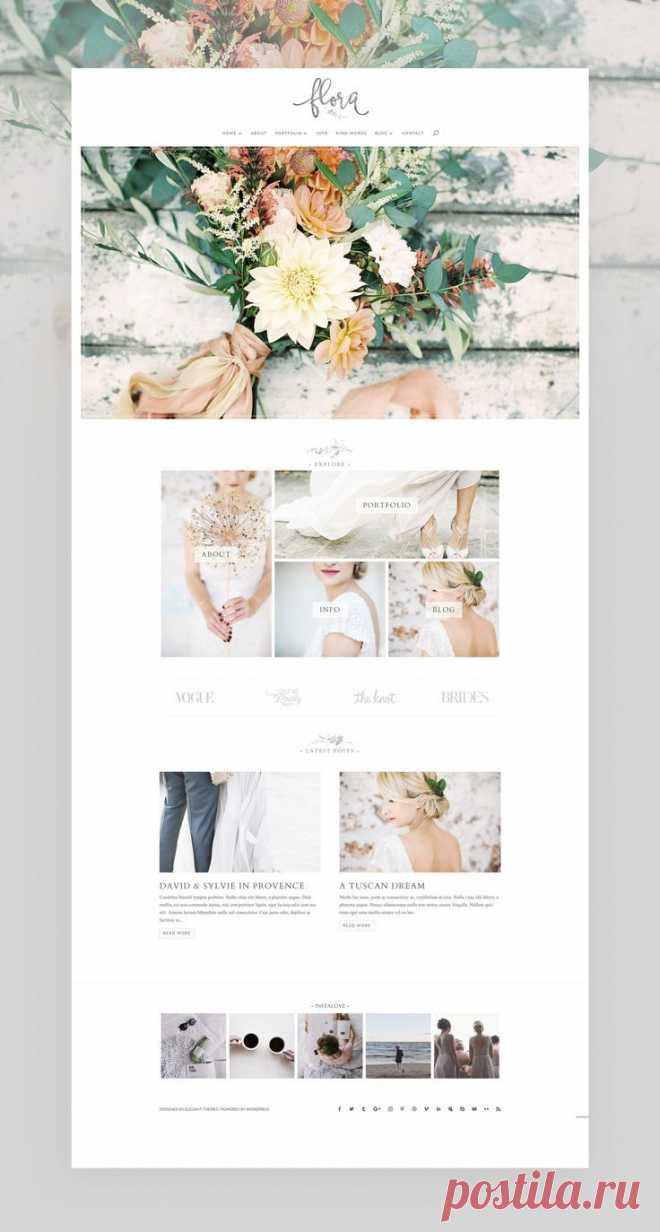 Пин содержит это изображение: The 10 Best Divi Child Themes Using Feminine Aesthetics
