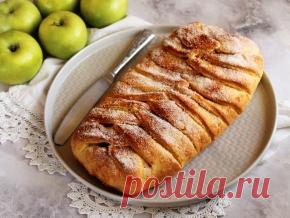 Творожный пирог с яблоками и корицей — рецепт с фото пошагово