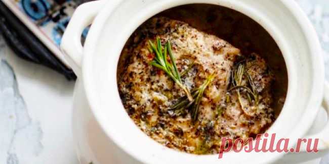 СВИНИНА, ТОМЛЁННАЯ В СЛИВОЧНОМ МАСЛЕ