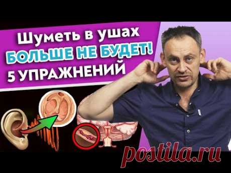 5 способов убрать шум в ушах | Упражнения от шума в ушах | Причины тиннитуса