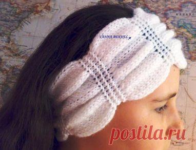 Повязка на голову "жатка"(спицами).ЗДЕСЬ:оригинальными косами--- http://tanyusha100.ru/post294320593/ ЗДЕСЬ:много разн.узоров--- http://www.liveinternet.ru/tags/%EF%EE%E2%FF%E7%EA%E0+%ED%E0+%E3%EE%EB%EE%E2%F3/