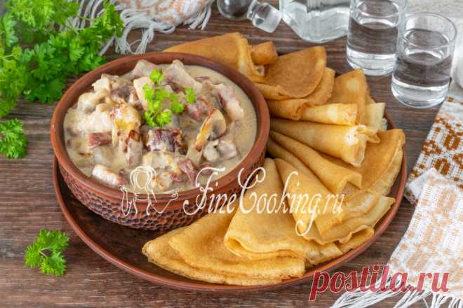 Мачанка (мочанка) с блинами Сегодня готовим белорусскую мачанку с блинами - очень вкусное и сытное блюдо.
