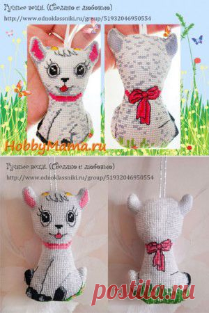 Вышивка крестом Год Козы. Схема вышивки Козочки | HobbyMama