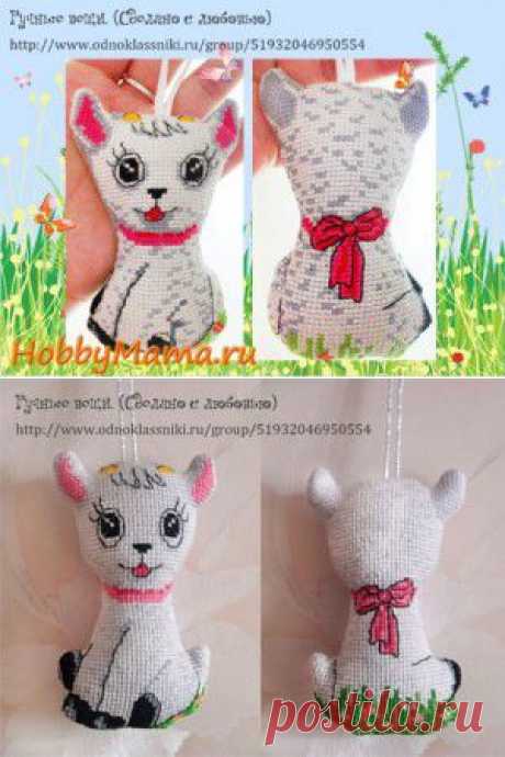 Вышивка крестом Год Козы. Схема вышивки Козочки | HobbyMama