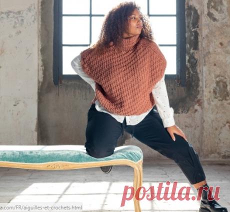 Жилет спицами