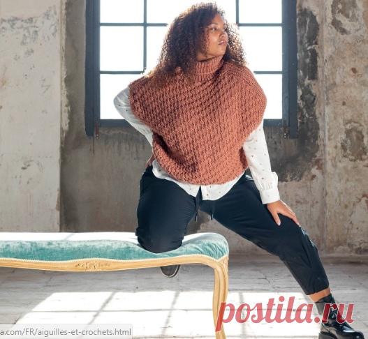 Жилет спицами