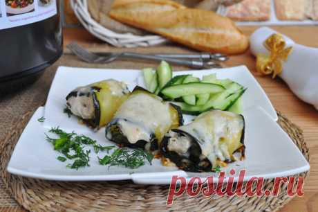 Рулетики из цукини и куриной грудки