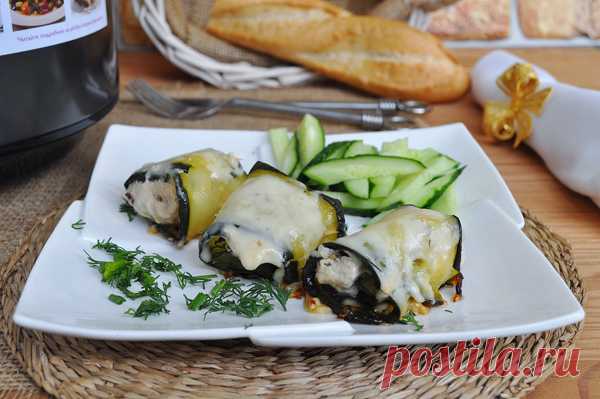 Рулетики из цукини и куриной грудки