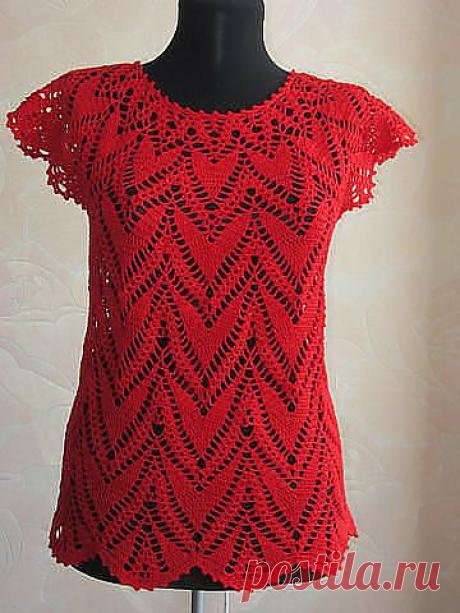 красный топ